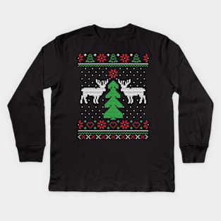Ugly Christmas Sweater Kids Long Sleeve T-Shirt
